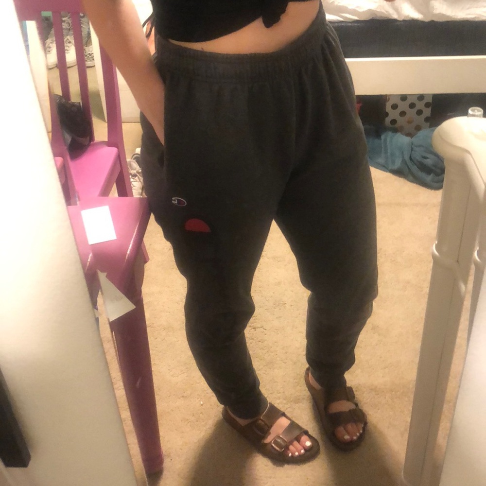 Champion Dark Grey Fleece Sweatpants